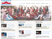 Tablet Screenshot of nepalesecanadian.com